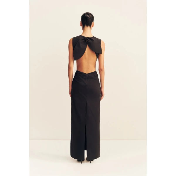 Shona Joy Campbell Bow Backless Maxi Dress, view 6