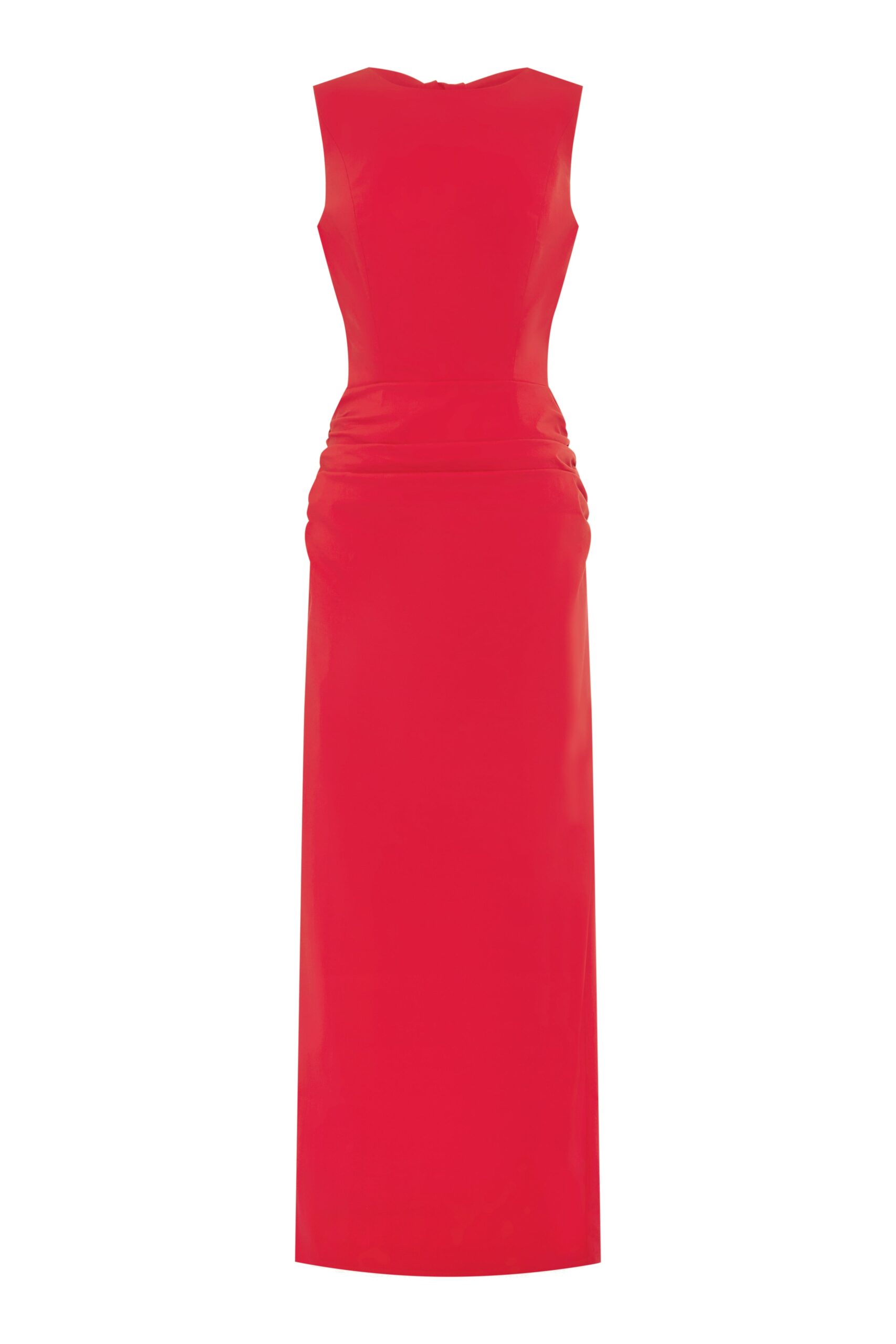 Campbell Bow Backless Maxi Dress in Goji