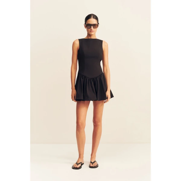 Shona Joy Campbell Bow Backless Mini Dress, view 2