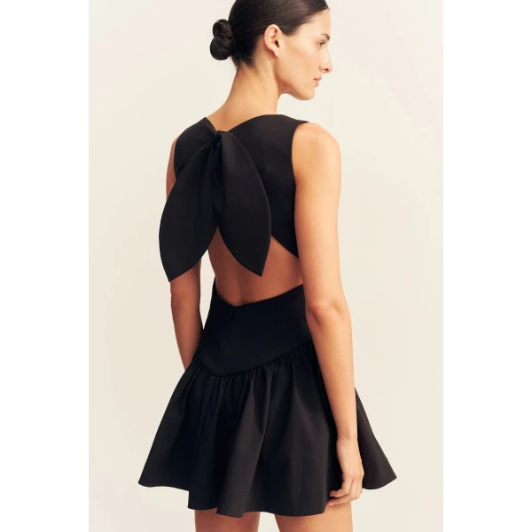 Shona Joy Campbell Bow Backless Mini Dress, view 3