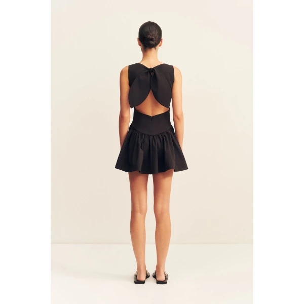 Shona Joy Campbell Bow Backless Mini Dress, view 6