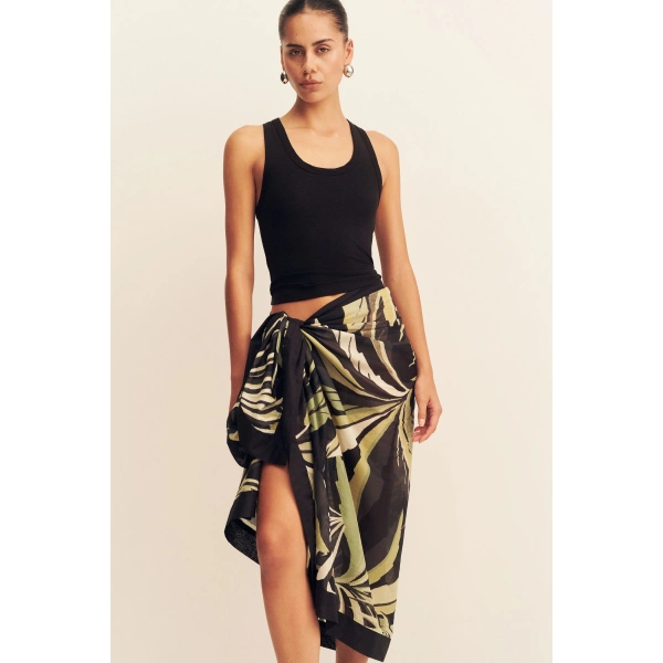 Shona Joy Celina Cotton Voile Sarong, view 3