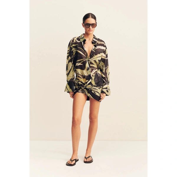 Shona Joy Celina Cotton Voile Shirt, view 2