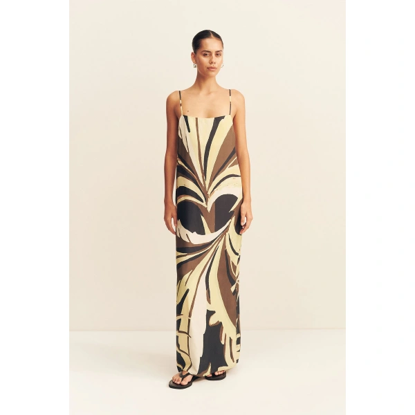 Shona Joy Eclipse Silk Viscose Slip Maxi Dress, view 2