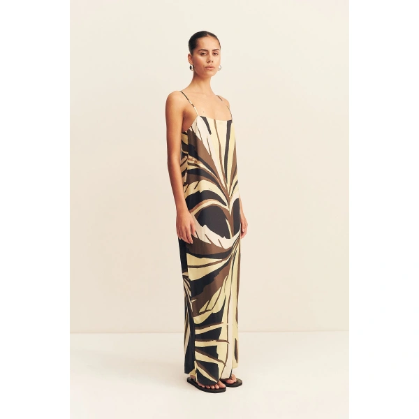 Shona Joy Eclipse Silk Viscose Slip Maxi Dress, view 4