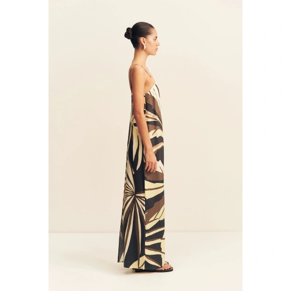 Shona Joy Eclipse Silk Viscose Slip Maxi Dress, view 5