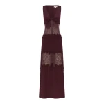 Shona Joy Jamila Lace Plunged Panelled Maxi Dress