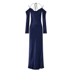 Shona Joy La Lune Off Shoulder Tie Maxi Dress