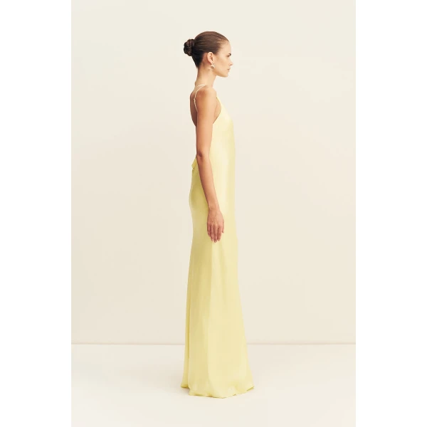 Shona Joy La Lune One Shoulder Cowl Back Maxi Dress