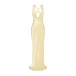Shona Joy La Lune Plunged Cross Back Maxi Dress