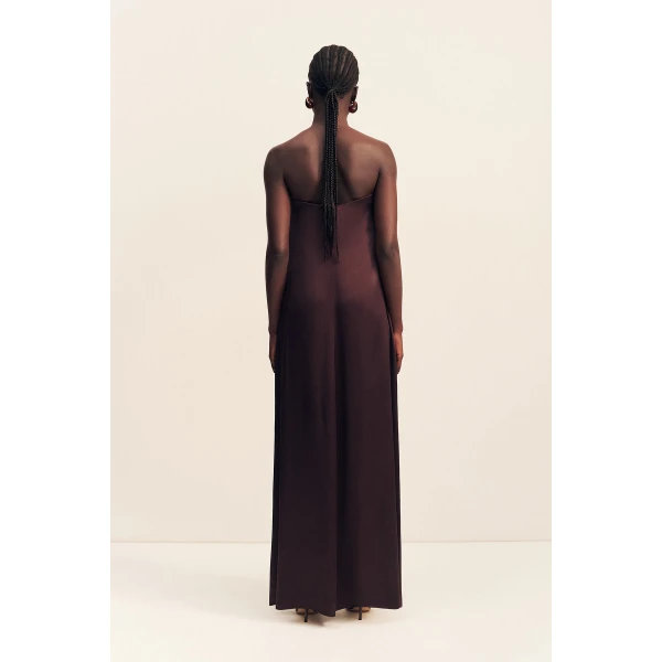 Shona Joy La Lune Strapless Column Maxi Dress