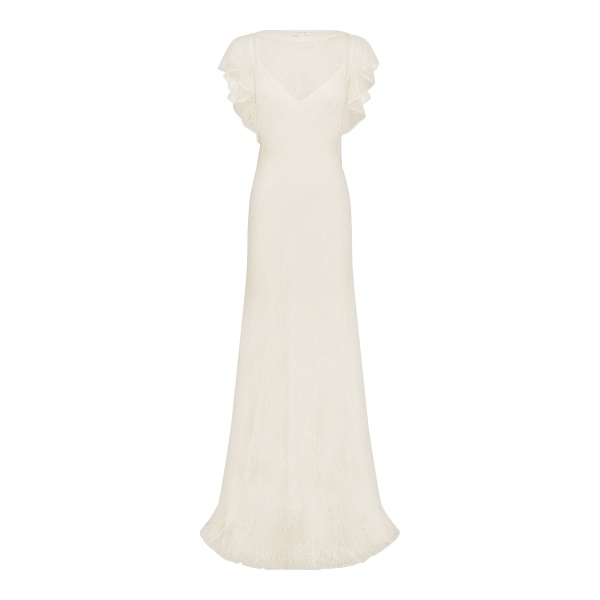 Shona Joy Labyrinth Sheer Lace Panelled Maxi Dress