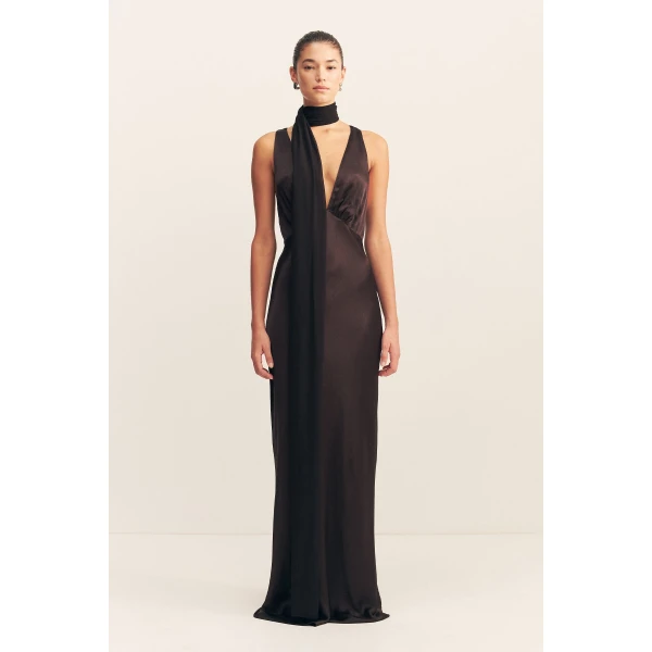 Shona Joy Lucent Scarf in Black, view 2