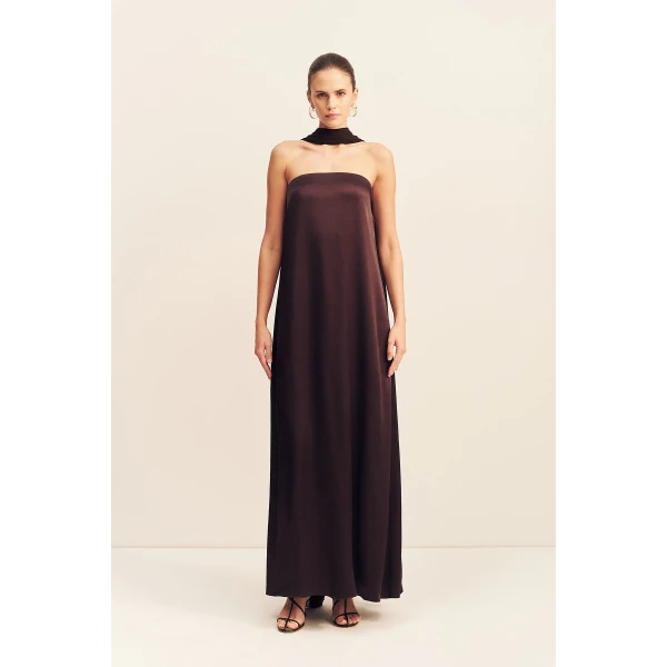 Shona Joy Lucent Scarf in Espresso, view 2