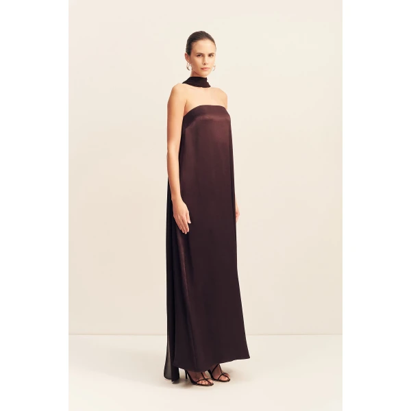 Shona Joy Lucent Scarf in Espresso, view 4