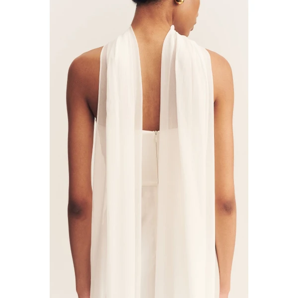 Shona Joy Lucent Scarf in Ivory, view 3