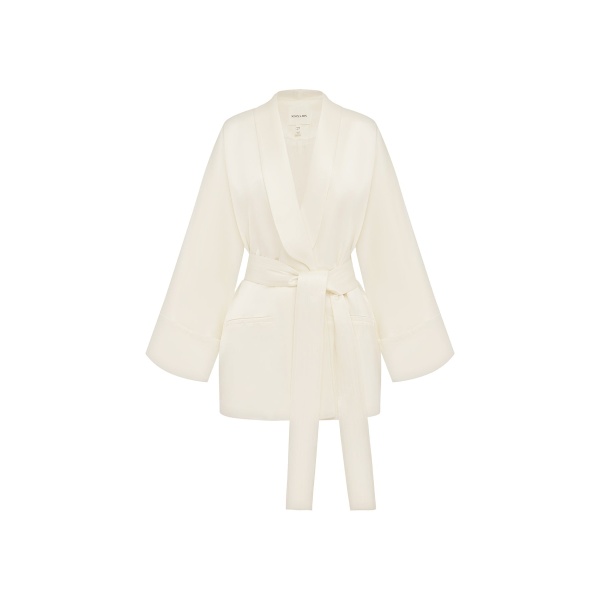 Savanna Belted Jacket in Ivory