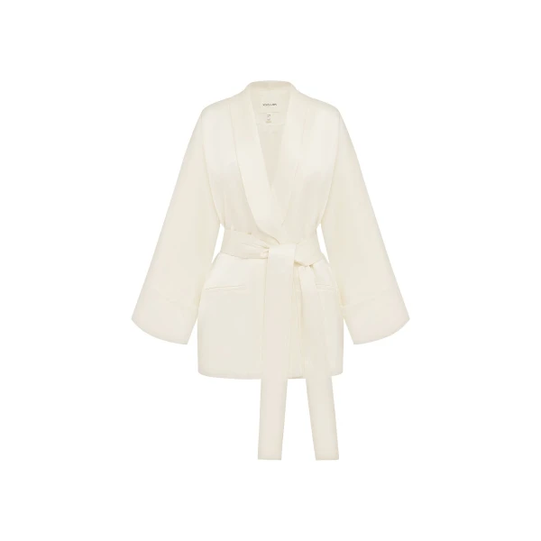 Savanna Belted Jacket in Ivory