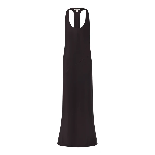 Savanna Racer Back Maxi Dress in Black