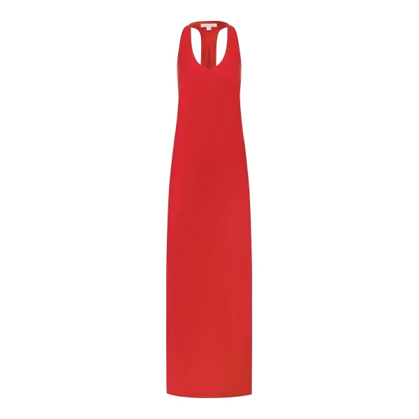 Savanna Racer Back Maxi Dress in Chilli