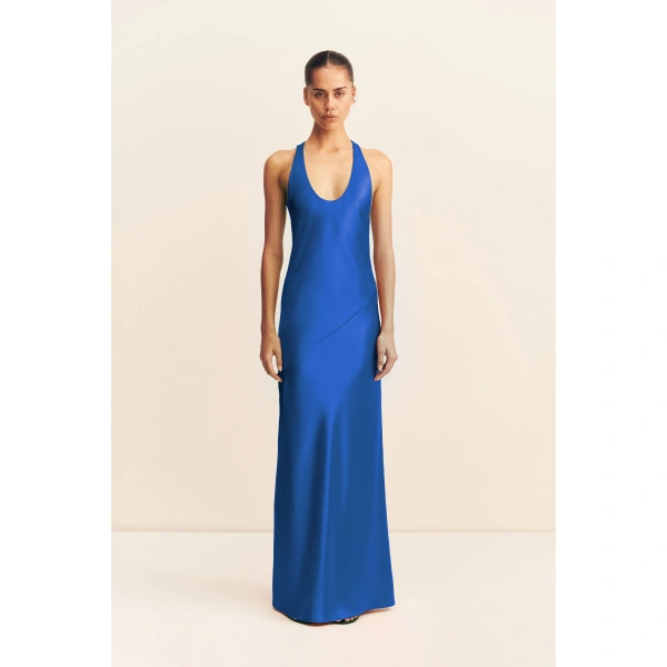 Shona Joy Savanna Racer Back Maxi Dress in Cobalt, view 3