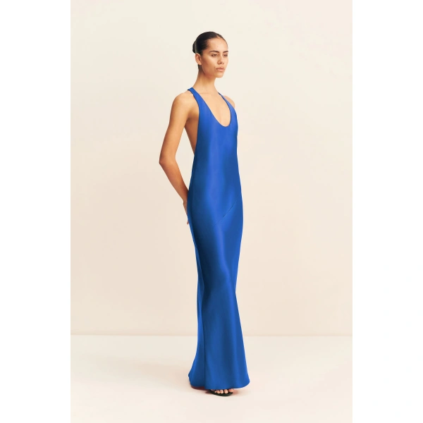 Shona Joy Savanna Racer Back Maxi Dress in Cobalt, view 4