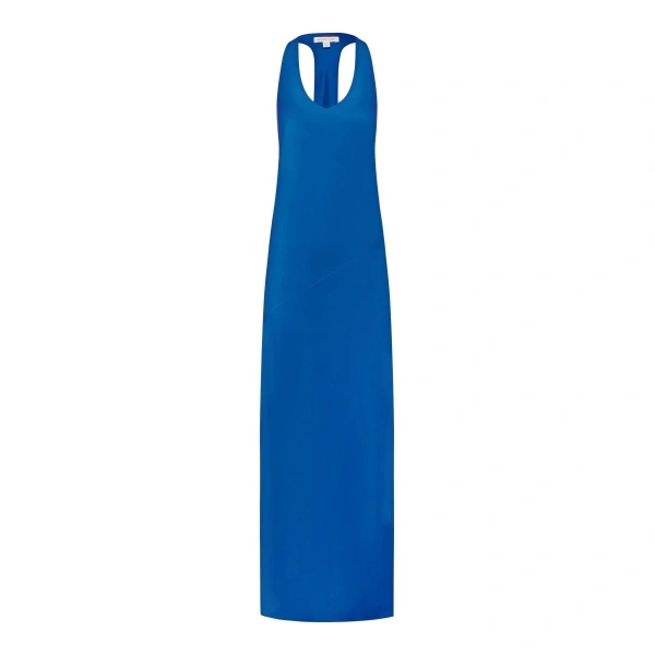 Savanna Racer Back Maxi Dress in Cobalt