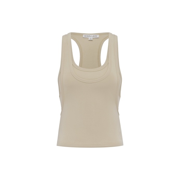 Shona Joy Sol Jersey Double Layered Racer Back Tank