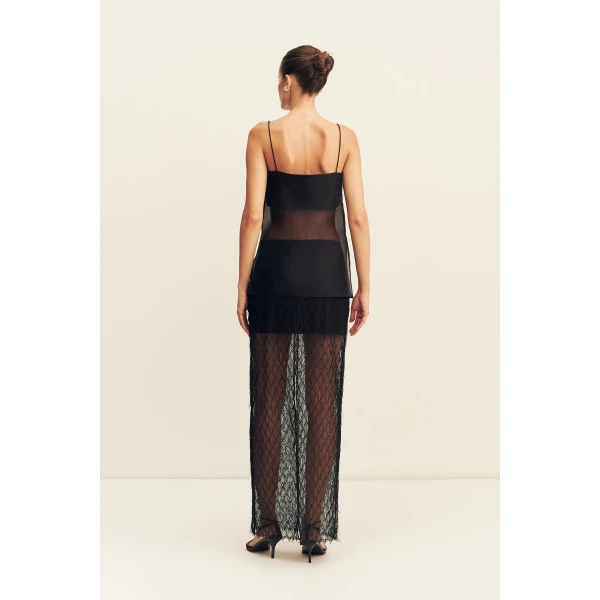 Shona Joy Talitha Fringe Maxi Skirt