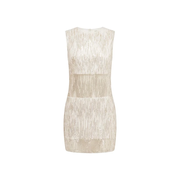 Viva Sequin Spliced Mini Dress