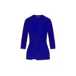 Simon Miller Ada Asymmetrical Cardigan in Cobalt | Cardigans | Coveti
