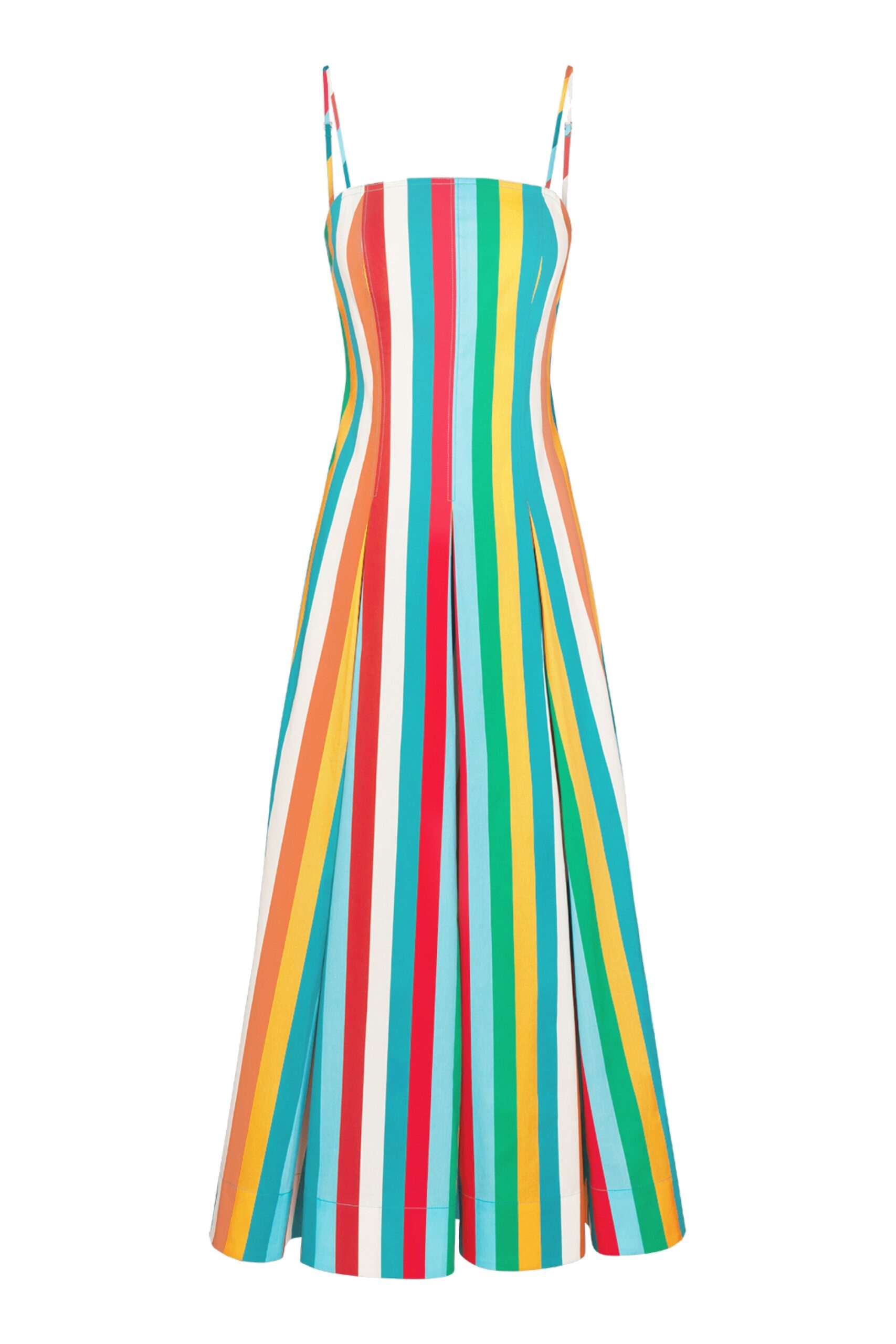 Simon Miller Astrid Poplin Dress in Vibrant Multi Stripe Simon Miller Astrid Poplin Dress in Vibrant Multi Stripe | Maxi Dresses | Coveti