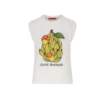 Simon Miller Banana Mix Tank in Banana Mix Graphic | Sleeveless Tops | Coveti