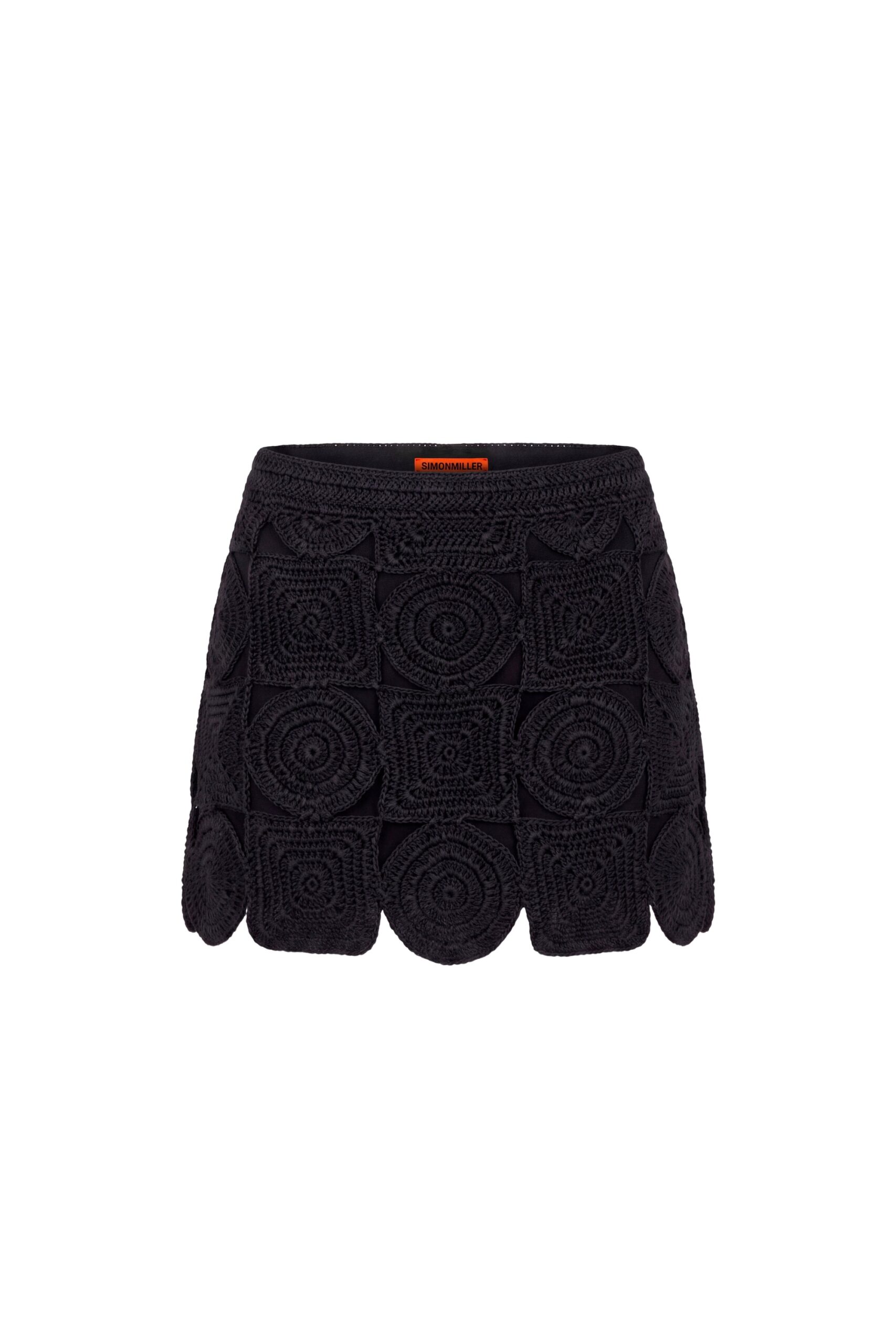 Simon Miller Beep Beep Mini Skirt in Black Multi-Shape Simon Miller Beep Beep Mini Skirt in Black Multi-Shape | Mini Skirts | Coveti