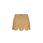 Simon Miller Beep Beep Mini Skirt in Natural | Mini Skirts | Coveti