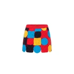 Simon Miller Beep Beep Mini Skirt in Primary Multi-Shape | Mini Skirts | Coveti