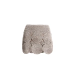 Simon Miller Beep Beep Mini Skirt in Satellite Silver | Mini Skirts | Coveti