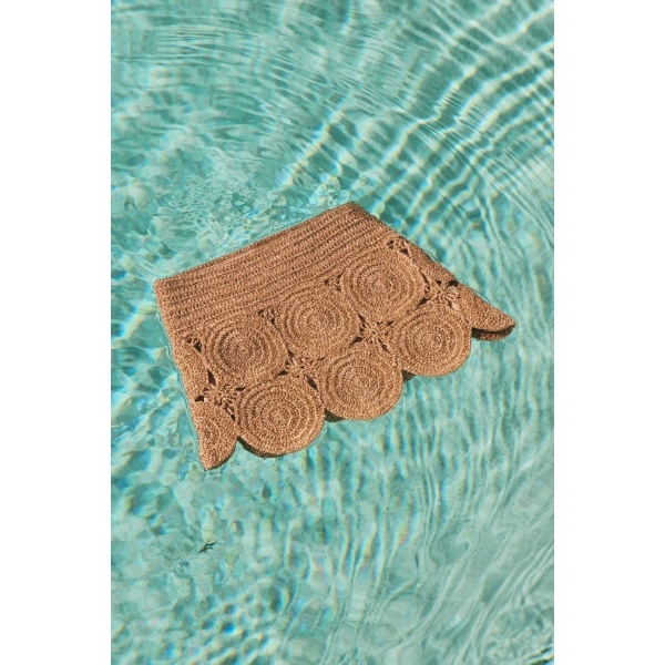 Simon Miller Beep Beep Mini Skirt in Star Gold | Mini Skirts | Coveti