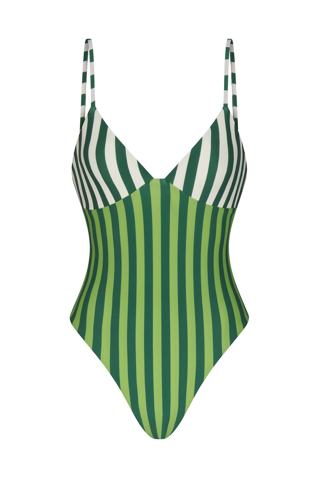 Simon Miller Behati One Piece in Green Stripe Combo Simon Miller Behati One Piece in Green Stripe Combo | Swimsuits | Coveti