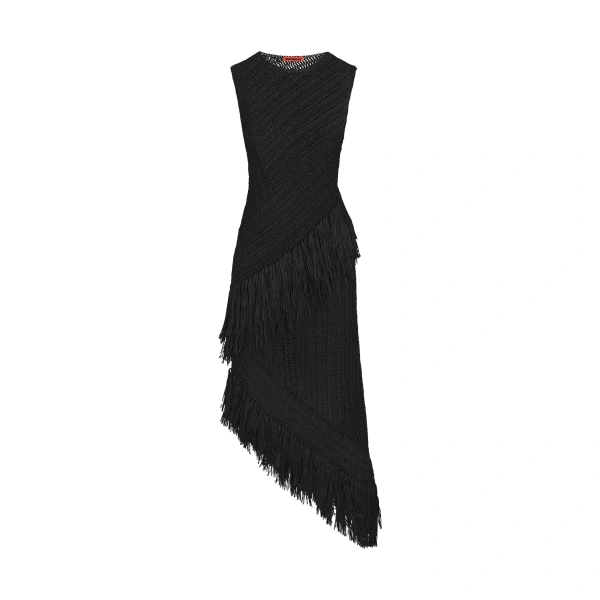 Beja Crochet Dress in Black