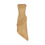 Simon Miller Beja Crochet Dress in Natural | Midi Dresses | Coveti