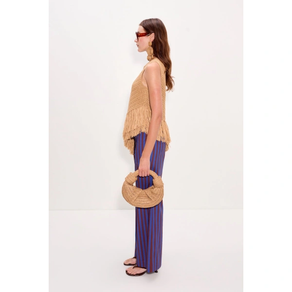 Simon Miller Beja Crochet Top in Natural | Sleeveless Tops | Coveti