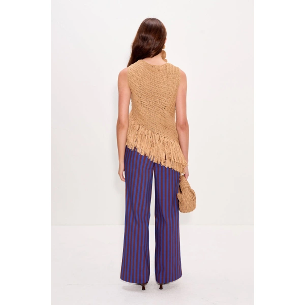 Simon Miller Beja Crochet Top in Natural | Sleeveless Tops | Coveti