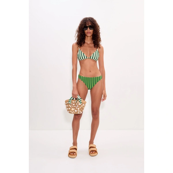 Simon Miller Bwai Bikini Bottom in Gummy Green and Moss | Bikinis | Coveti