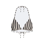 Simon Miller Bwai Bikini Top in Black and White Stripe | Bikinis | Coveti