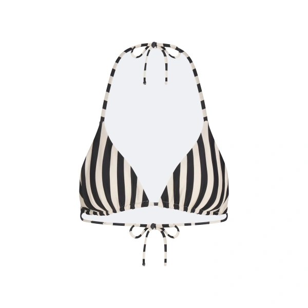 Bwai Bikini Top in Black and White Stripe