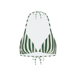 Simon Miller Bwai Bikini Top in Gummy Green and Ecru | Bikinis | Coveti