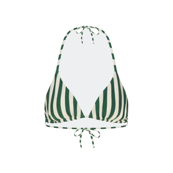 Bwai Bikini Top in Gummy Green and Ecru