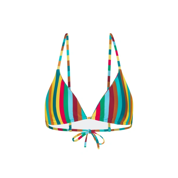 Bwai Bikini Top in Vibrant Multi Stripe