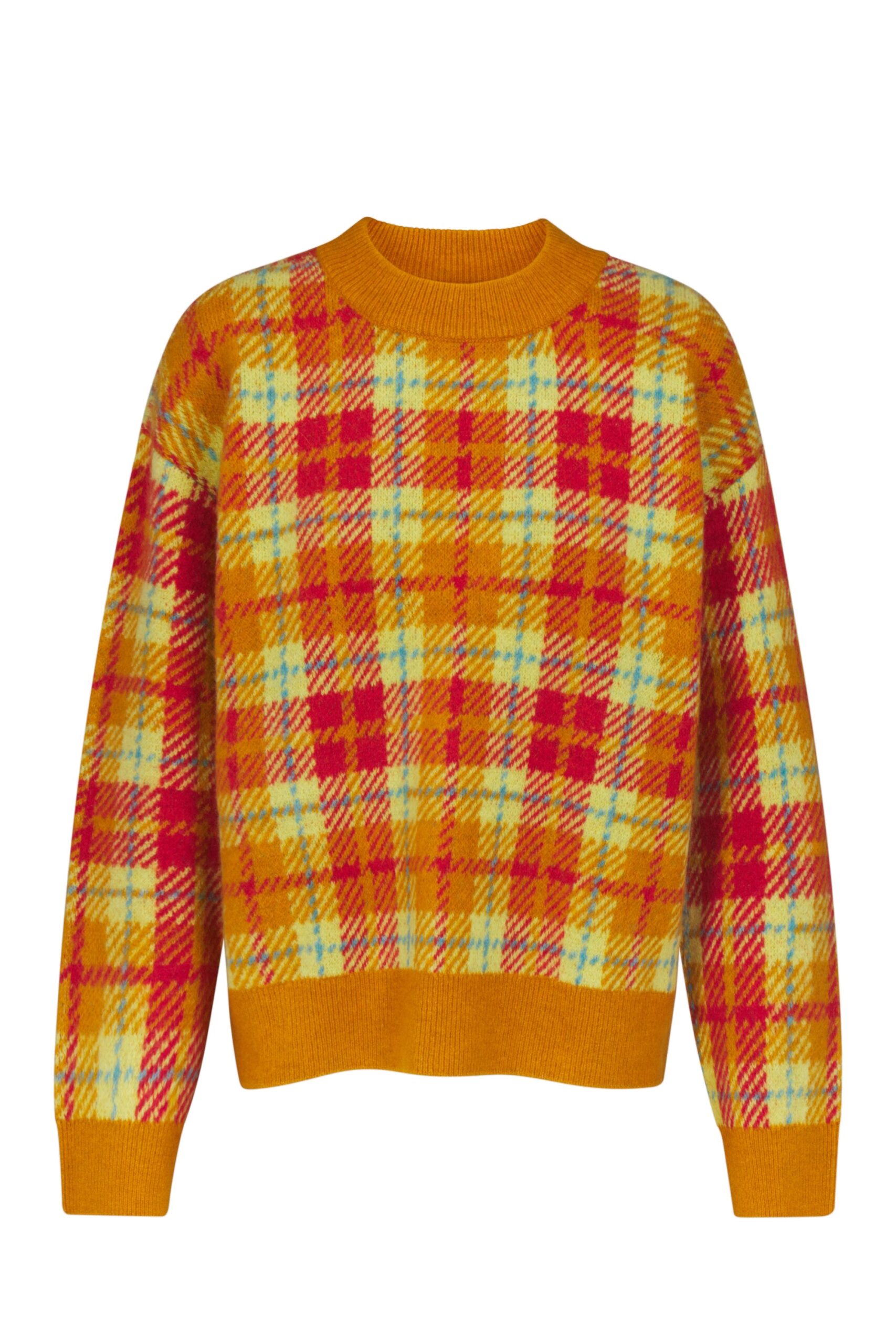 Simon Miller Calder Knit Sweater in Solar Plaid Simon Miller Calder Knit Sweater in Solar Plaid | Sweaters | Coveti